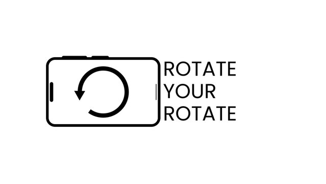 Rotation arrow icon on white background
