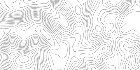 Detailed black ink contour line topographic map texture with topography abstract geography © AbuTalha
