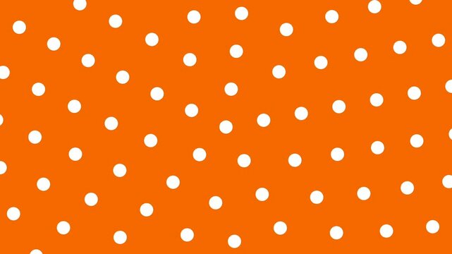 A loop animation polka dot pattern background with motion blur