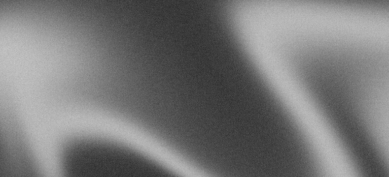 Monochrome black white abstract gradient background with grainy dark noise texture effect digital banner poster header cover backdrop design