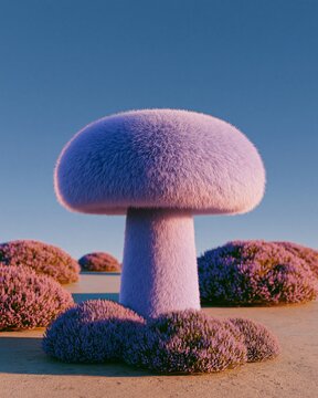 Blunt clean power highlands toward tufted heather clumps over a dark dowel