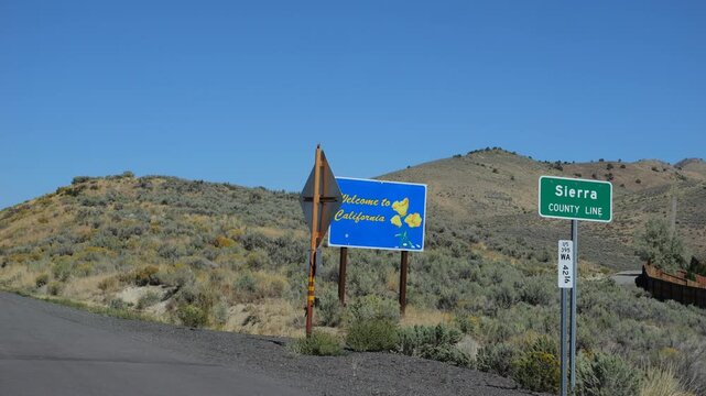 Welcome to California Public Welcome Sign