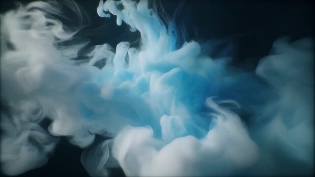 Dramatic time-lapse clouds drifting across blue sky