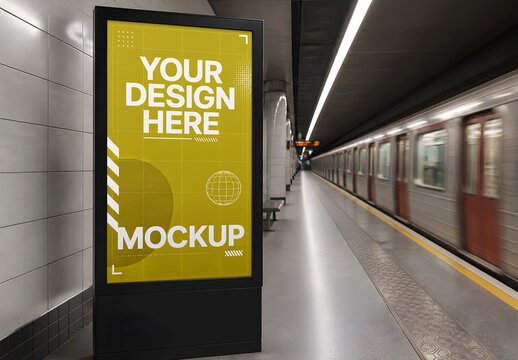 Screen Metro Platform Mockup