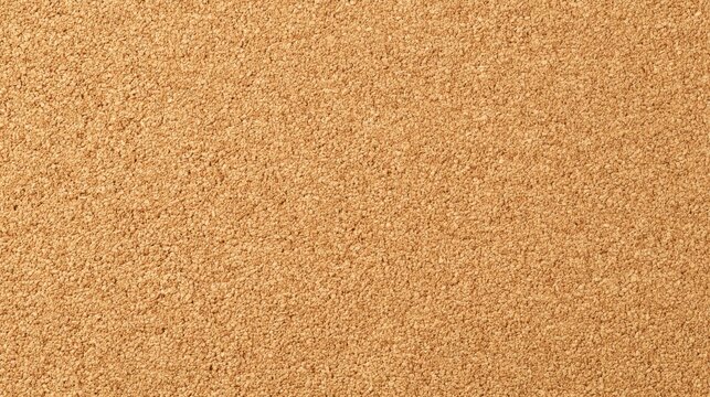 Natural cork texture seamless background for design, packaging, poster and craft mockup with warm tan granule surface