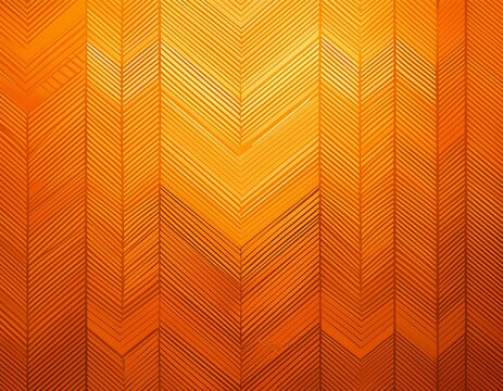 bright orange background with repeating thin line chevron and arrow patterns