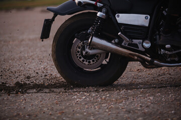Fototapeta premium close up of a motorcycle
