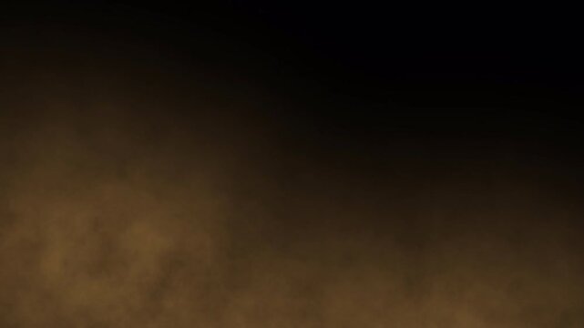 Animation of dense blowing sand and dust cloud with alpha channel, isolated for desert storm, wind, weather, cinematic and atmospheric overlay effects