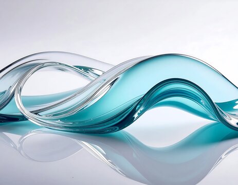 Close-up of translucent blue silicone tubes coiled together.