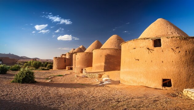 granaries grain stores of a berber fortified village known as ksar ksar ouled soltane tunisia