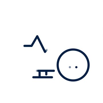 AI Medical Diagnostics Monitor Line Icon Animation