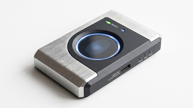 Modern biometric fingerprint scanner for secure access control and identity verification
