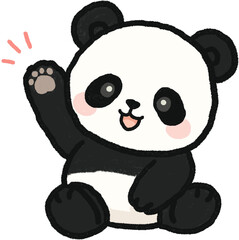 Hand Drawn Panda Illustration  © 정원 조