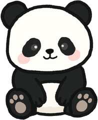 Hand Drawn Panda Illustration  © 정원 조