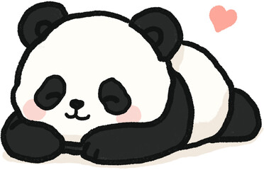 Hand Drawn Panda Illustration  © 정원 조