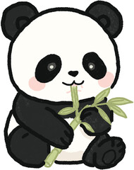 Hand Drawn Panda Illustration  © 정원 조
