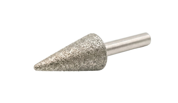 Diamond grinding cone bit for rotary tools and precision finishing