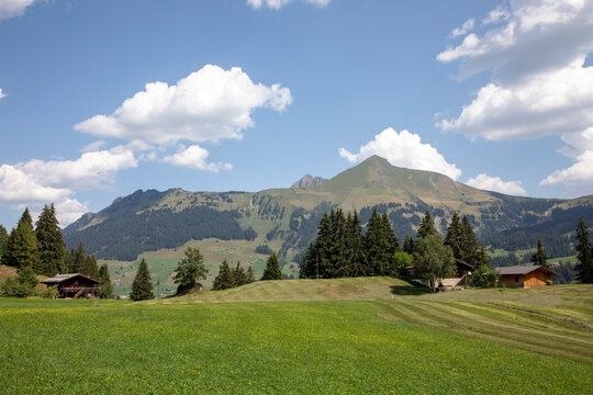 swiss alpine landscape, Lauenen-Gstaad