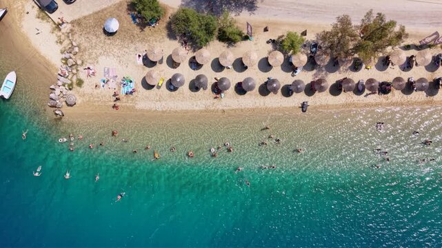 Toroni, Greece, Sithonia, Halkidiki, Chalkidiki, Toroni beach, Greek beach, Greek coast, Mediterranean, Aegean Sea, beach, sandy beach, coastline, seaside, turquoise water, crystal clear water, clear 