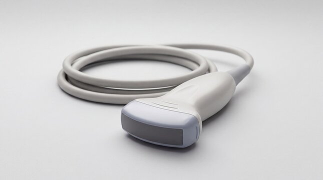 Medical ultrasound probe transducer for diagnostic imaging and sonography equipment