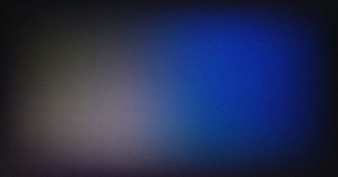 Abstract deep blue and dark blurred light effect with artistic grainy texture for digital designs