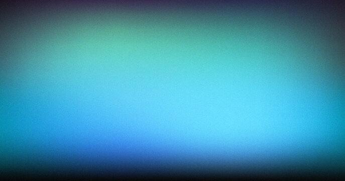 Abstract smooth gradient design with vibrant cyan and blue colors and subtle grainy texture overlay effect