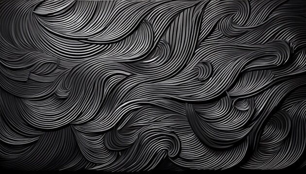 black handwritten cursive text texture on a plain background