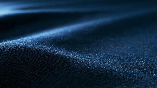 Abstract Dark Blue Velvet Fabric Texture Background