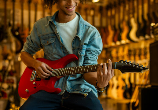 Red Guitar Performance.