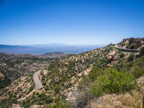 The Catalina Highway  and General Hitchcock Highway. In the Santa Catalina Mountains  often called the Mount Lemmon Scenic Byway; outside Tucson Arizona, USA