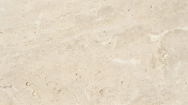 Travertine marble texture background, beige limestone stone surface with natural pits, elegant cream mineral slab for interior design decor
