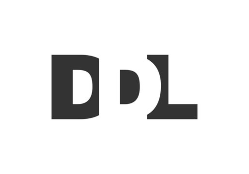DDL logo design. Initial letter D D L bold font style for tech startups, consulting, corporate branding. Creative company name, headlines typography identity, trendy logotype.