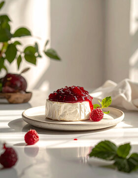 Mermelada con queso blanco