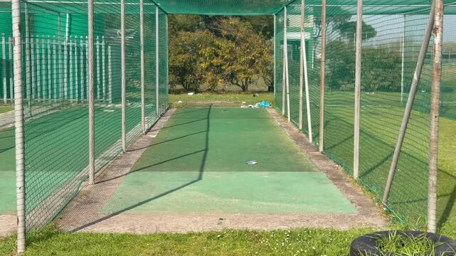 A cricket net at a cricket club in Cape Town, South Africa.