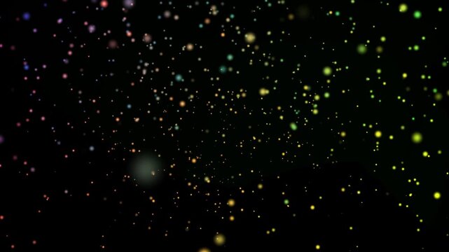 Blue Winter Holiday Starry Night Background, Bright Water Glow and Sparkling Light, Dark Vector Pattern Illustration, Festive Particle Motion Animation, Particle, 4K, Effects, Gradient, Glow
