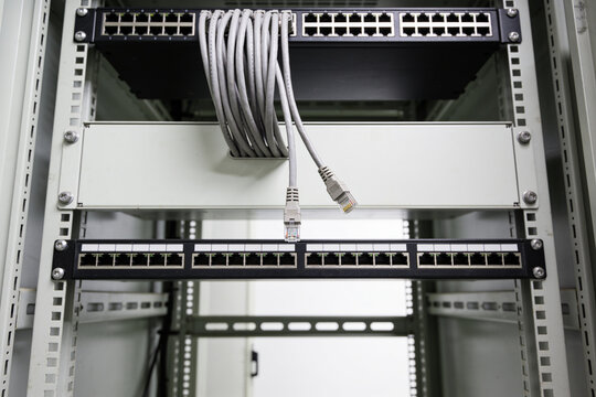Cable bundle unplugged from a panel hangs too short to reach another