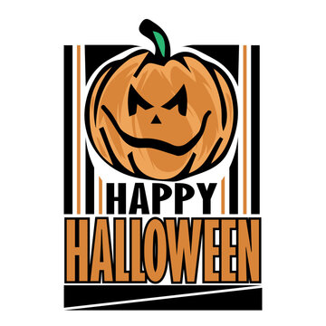 Halloween Pumpkin Vector T-shirt  Print Design