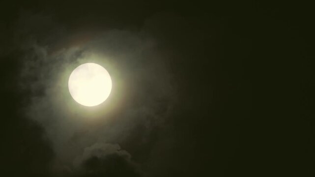Tokyo,Japan - August 15, 2026: The sun covered with Moving thin clouds in the morning