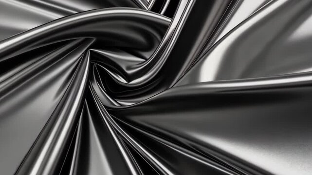 Abstract Metal Swirl: A mesmerizing abstract design featuring a swirling pattern of polished metallic material, creating a dynamic and futuristic visual effect.