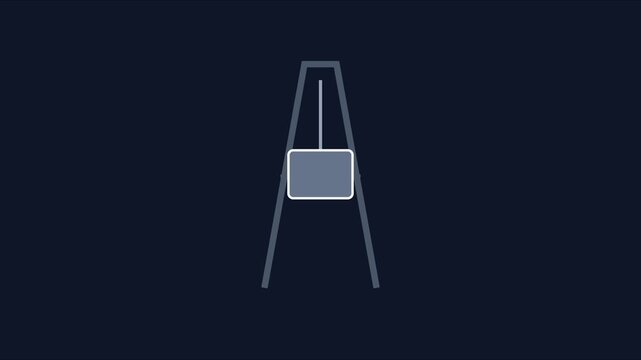 Minimalist oil derrick animation: oil and gas industry motion 4k energy