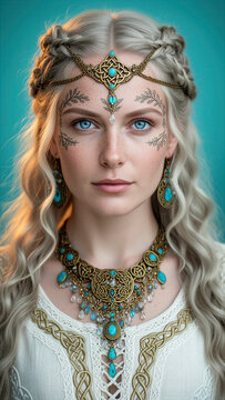 mujer n&oacute;rdica, mujer vikinga, cultura n&oacute;rdica, cultura vikinga, guerrera vikinga, diosa n&oacute;rdica, mitolog&iacute;a n&oacute;rdica, fantas&iacute;a n&oacute;rdica, retrato femenino, retrato de mujer, belleza femenina, rostro femen
