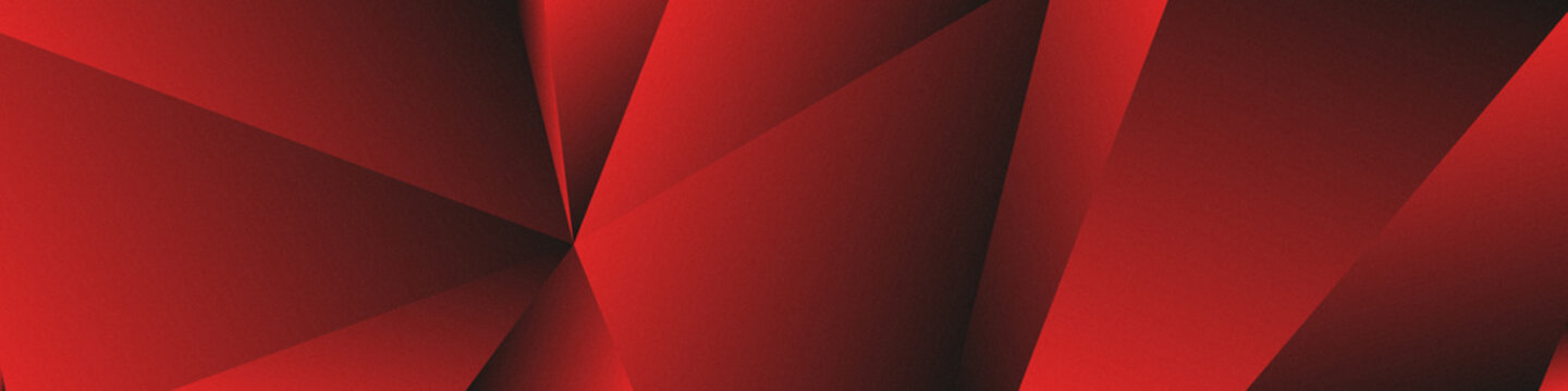 Abstract neutral and red Geometric Crystal Background &ndash; Faceted Low Poly Banner with Light Reflections
