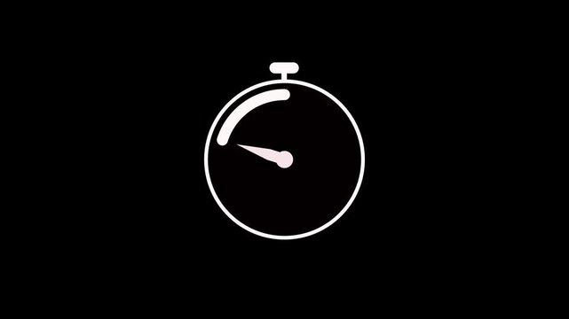 Title:
Ten seconds countdown, Analog of simple clean timer motion graphic with text numbers. 10 to 0 seconds countdown timer with analogy clock icon