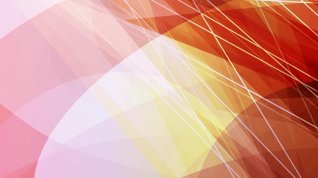 Abstract Geometric Orange Red Flowing Curves 4K