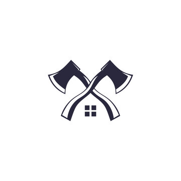 felling axe home logo