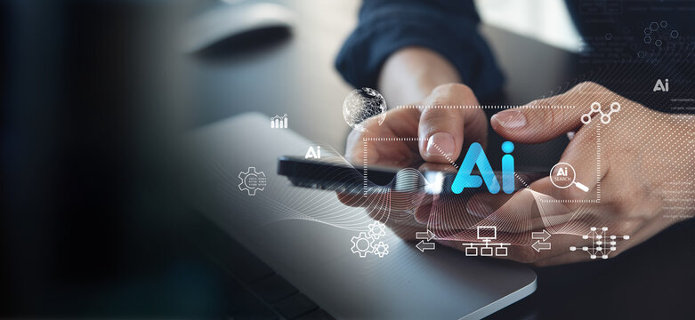 AI Agents, Artificial Intelligence technology. Workflow automation. Virtual assistant, digital coworker revolution for business intelligence, AI network and machine learning