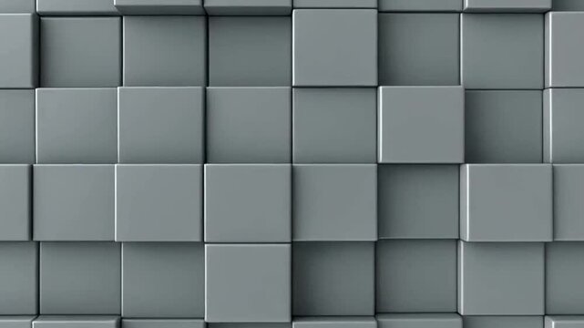 Abstract 3D geometric background with gray cubes.