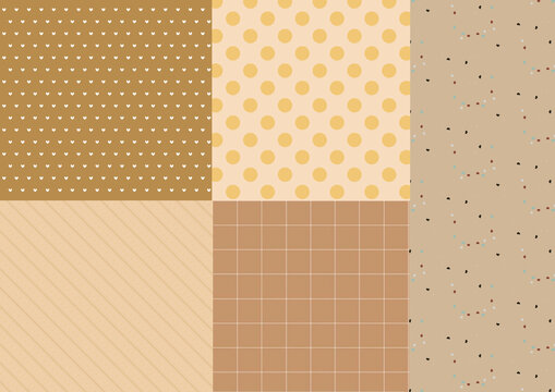 set of seamless  patterns