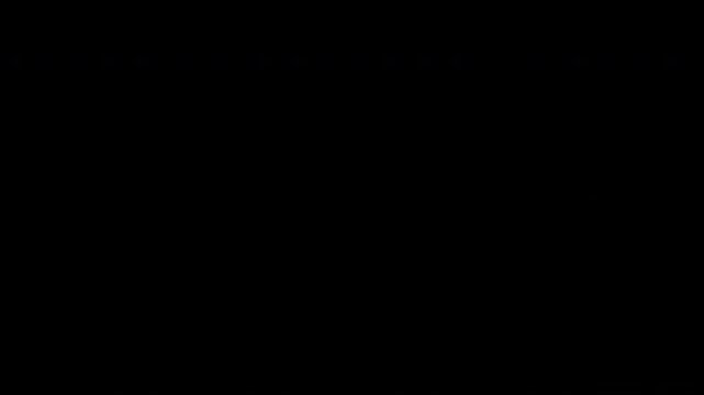 Red fright night horror text appearing and fading out on black background