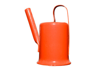 Red metal watering can PNG © Meg Brill